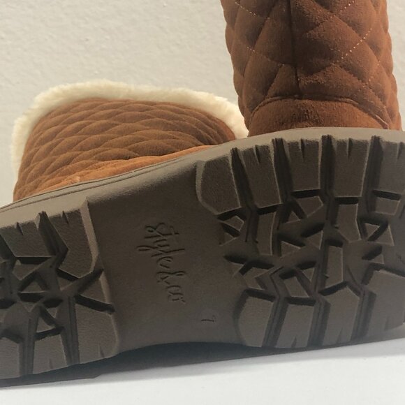 Style & Co-Nicky women's quilted suede winter boots #315 - Picture 5 of 7